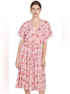 XiRENA Pink Floral Print Dress Top